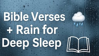 8 Hours of Gentle Rain + Bible Verses 🌧 | NKJV Scripture for Sleep, Peace & Anxiety Relief