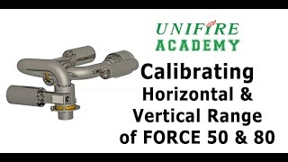 CALIBRATE HORIZONTAL & VERTICAL Range of Force Robotic Nozzles - Unifire Academy Tutorial