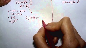 Solving Exponential Functions using Logarithms Word Problem