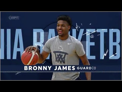 Bronny James puts