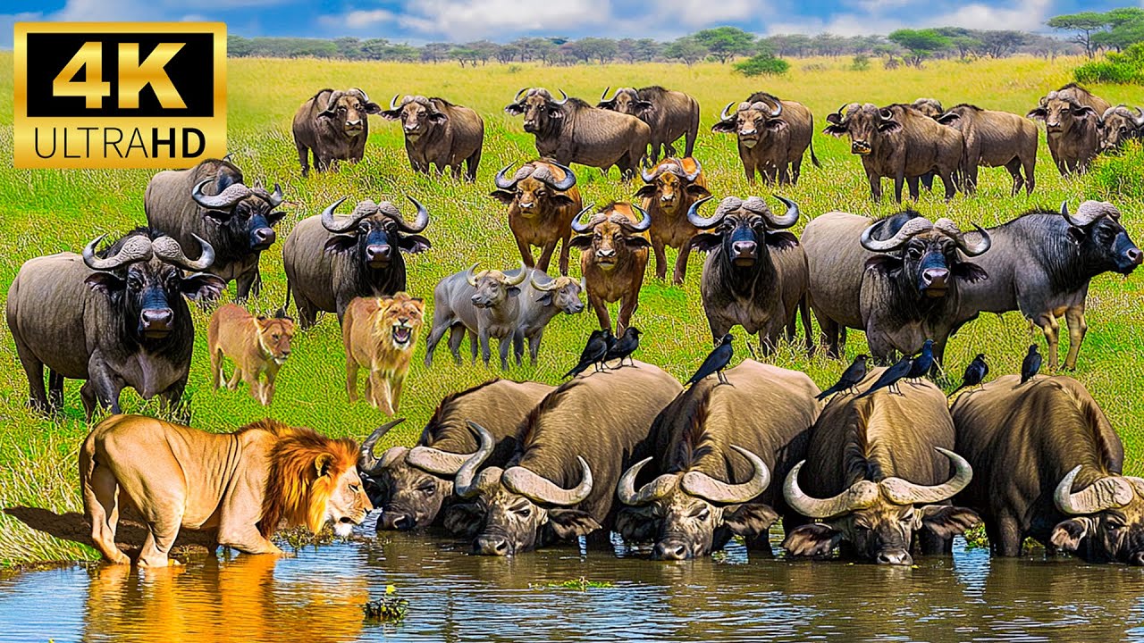 4K African Wildlife - A Relaxing African Safari Experience With Nature ...