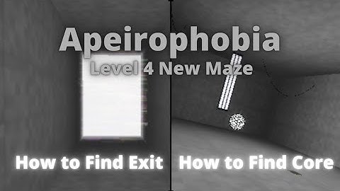 Roblox Apeirophobia-New Level 4 Maze (How To Beat and find core) Walkthrough