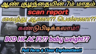 Download lagu How To Find Baby Gender Using Scan Report BPD HC AC FL? //Baby Boy 7th Month Scan Report in Tamil