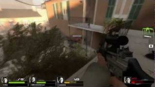 Left 4 Dead 2 Multiplayer Gameplay - CSS Weapons MP5, SIG SG552, AWP Parish