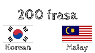 200 frasa - Bahasa Korea - Bahasa Melayu