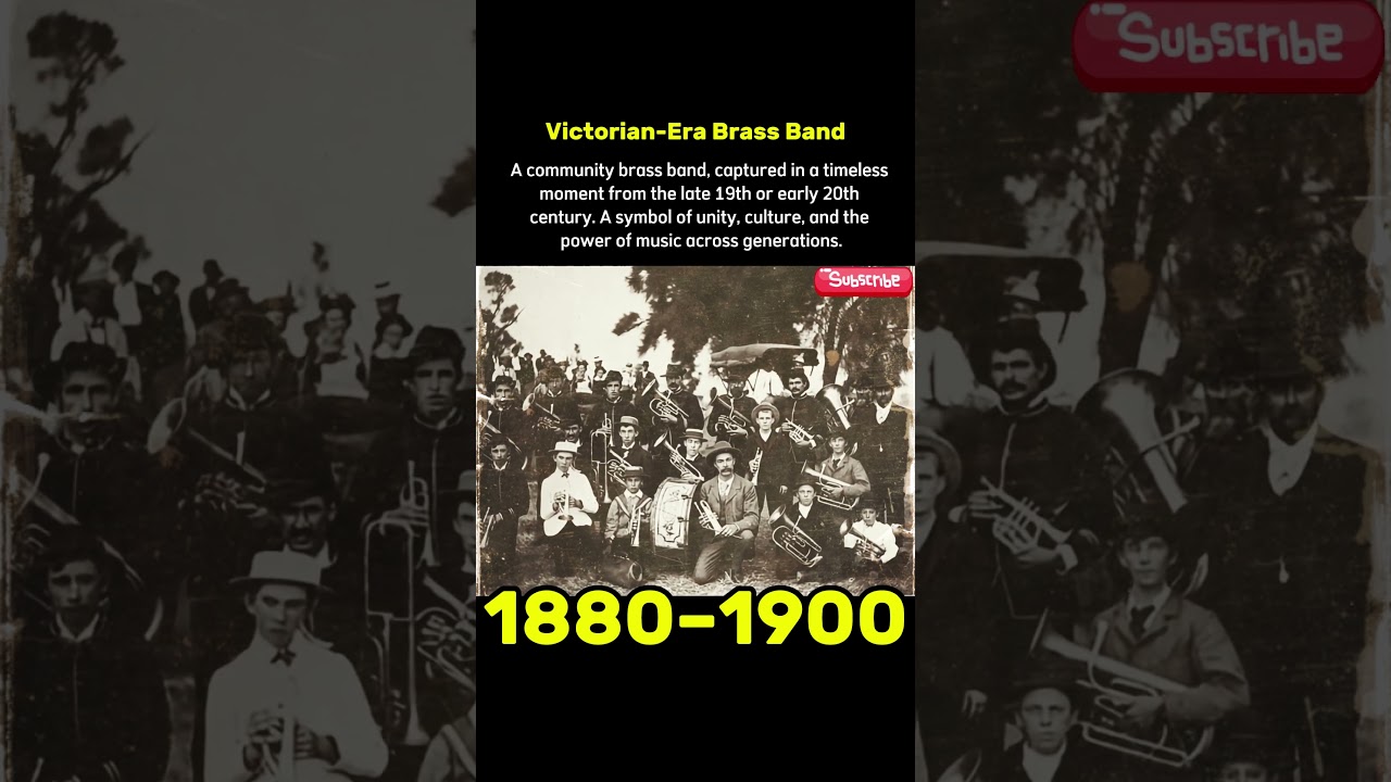 Victorian-Era Brass Band – Rare Historical Photo from the 1800s
