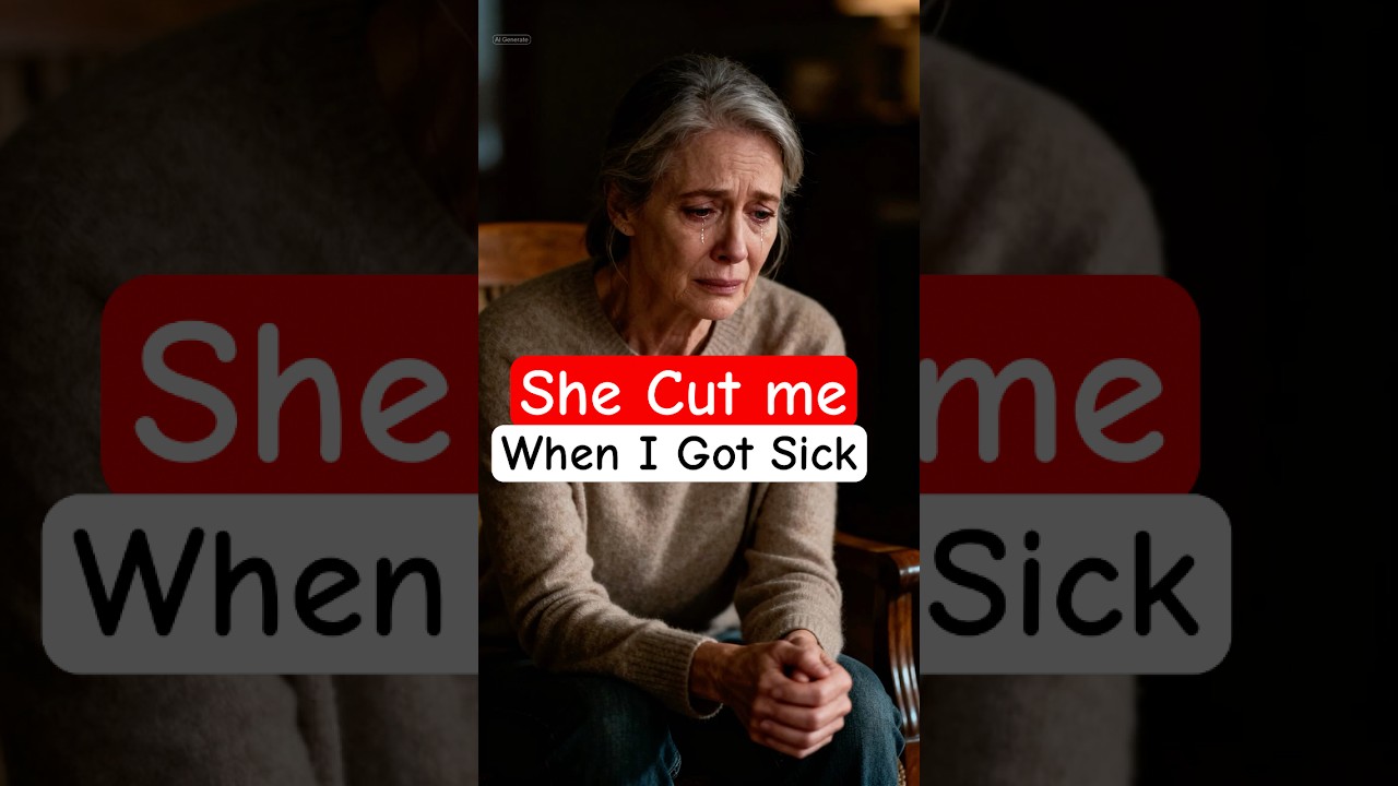 Then I got sick and suddenly I was alone