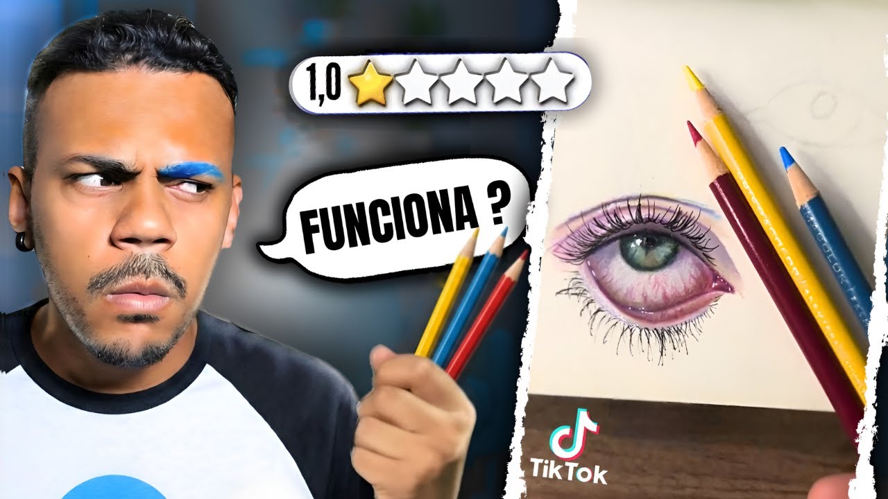 TESTANDO & AVALIANDO Tutoriais de Arte do TIKTOK - 20