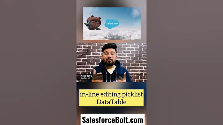 DataTable Inline Editing Picklist Fields Salesforce #shorts