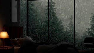Sleep Well With The Sound of Rain in A Cozy Bedroom - Beat Insomnia Symptoms with Rain Sounds