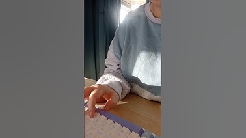 10AM cozy work from home mechenical keyboard sounds like a cloud ☁️ #desksetup #keyboard #asmr