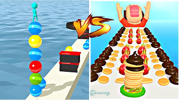 MAX LEVELS Pancakes Run vs Stack Rider🔮💥: All Levels Gameplay Walkthrough Android ,iOS NEW UPDATE