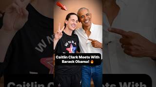 Caitlin Clark's Surprise Meeting With Obama 👀 #caitlinclark #basketball #obama