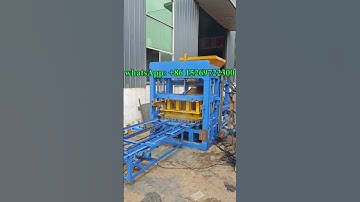 Automatic cement #concrete brick machine hydraulic solid #hollow block making machine in Ghana