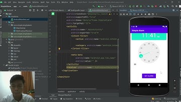 Create a simple alarm application using Android Studio