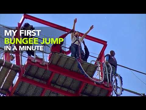 My First Bungee Jump In A Minute | Curly Tales