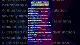 What Your Feet Tell You About Your Whole Body #seniorhealth #healthwarning #science #facts