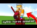 Minecraft but there are MYTHIC HORSES #shorts