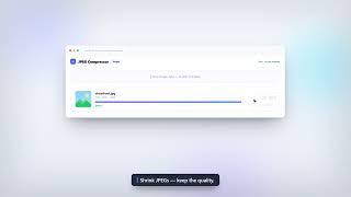 Free JPEG Compressor, No Upload, No Signup