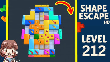Shape Escape Level 212 Solution Walkthrough