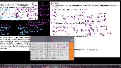 HPC 9.2.3,  Finite arithmetic series, or partial sums of arithmetic sequences