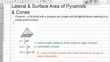 LA & SA Pyramids & Cones