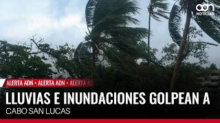 Rains and floods hit Cabo San Lucas following Tropical Storm "Marie"
