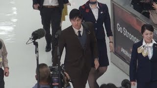 エンゼルス大谷選手が帰国  二刀流で大リーグ新人王