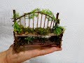 How to make a mini tree bench for fairy gardens