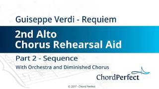 Verdi's Requiem Part 2 - Sequence - 2nd Alto Chorus Rehearsal Aid