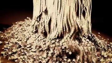 Cinema 4D - 55296 cubes Cinema 4D, After effects, premiere, Cube, PhysX, Intro, Rendering