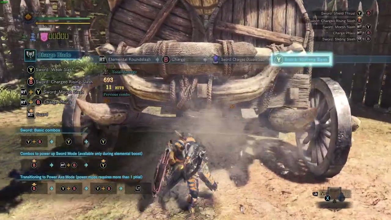 Charge Blade Full Combo