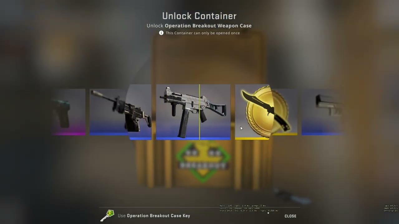 1 Breakout Case, 1 Knife