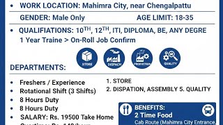 Free Jobs In Manufacturing company jobs recruitment in mnc company jobs opening interview 2025#jobs
