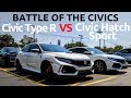 Honda Civic Type R vs Civic Hatchback Sport - Owner's Comparison!