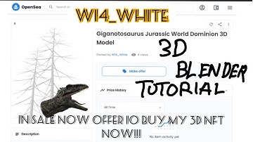 How to make Giganotosaurus Jurassic World Dominion 3D Blender Tutorial