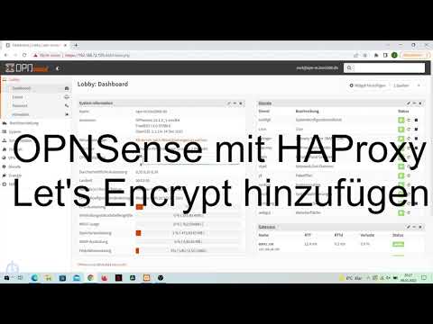 let's encrypt mit HA-Proxy auf der OPNSense | IT-Engler