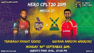 Extended Match Highlights | Trinbago Knight Riders v Guyana Amazon Warriors | #CPL19 #TKRvGAW