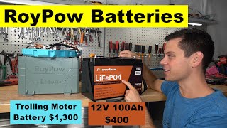 RoyPow Solar/Marine/Golf Kart LiFePO4 Batteries