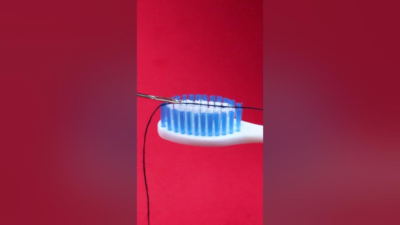 Threading a Needle with a Toothbrush shorts YouTube
