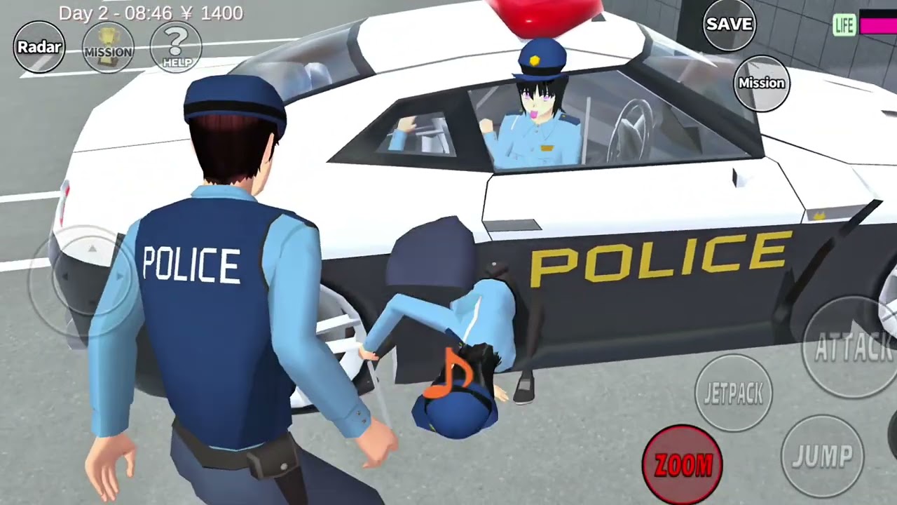 Poor baby | Game sakura school simulator 