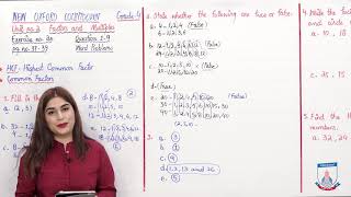 Class 4 - Mathematics - Chapter 2 - Lecture 13 - EXERCISE 2e-Q#1-9 - Allied Schools
