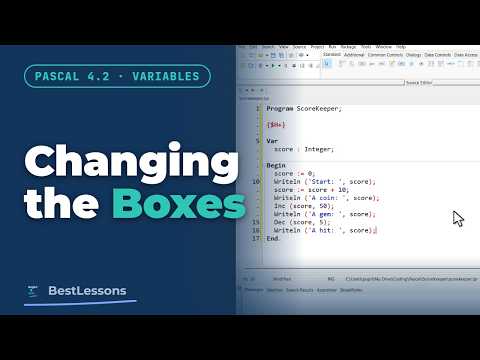 Pascal 4.2 - Changing the Boxes: Assignment, Inc and Dec