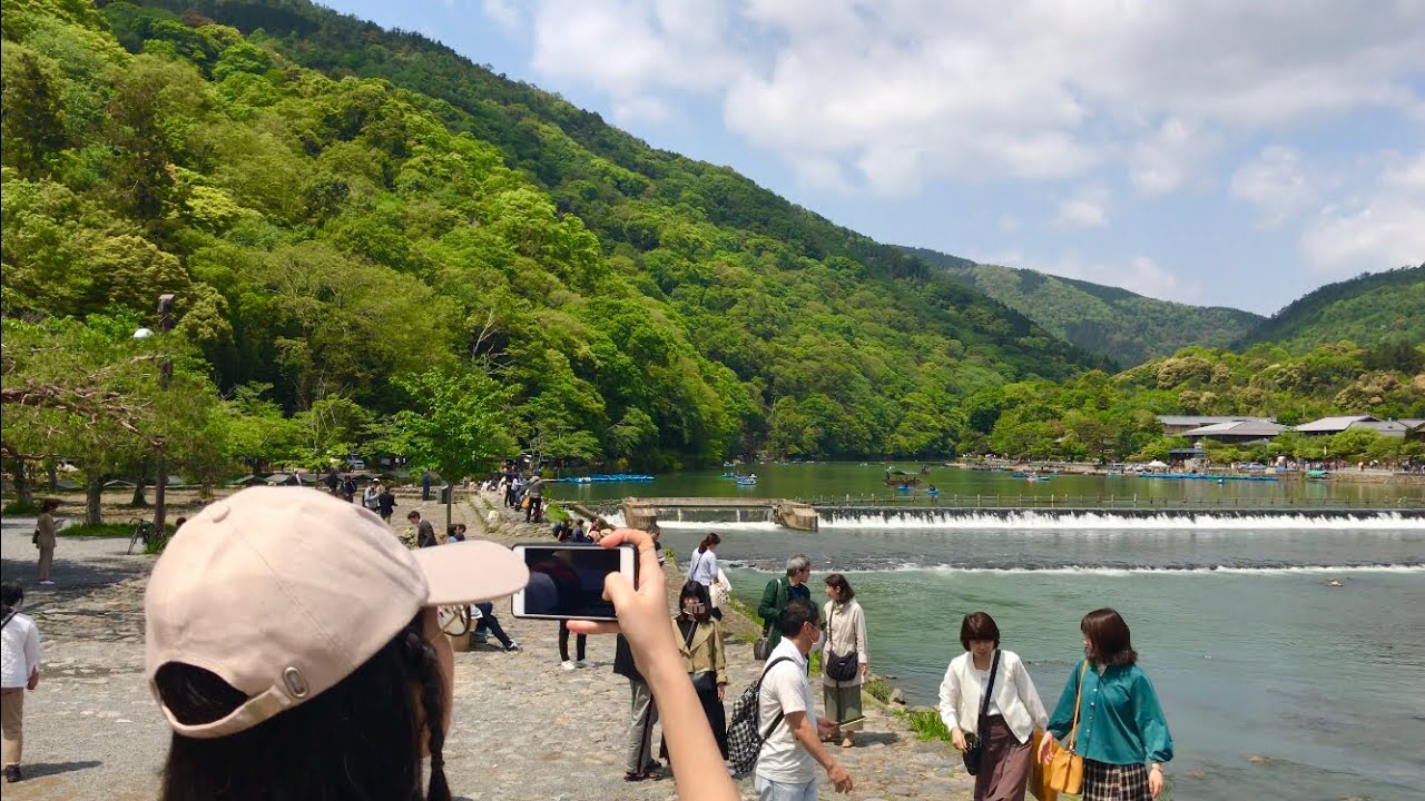 19年5月2日 木 ゴールデンウィーク京都嵐山 渡月橋の風景 Arashiyama Kyoto 岚山 4k Youtube