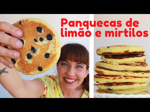 Vídeo: Panquecas Com Mirtilos E Mel