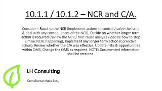 Dealing with NCRs Made Easy