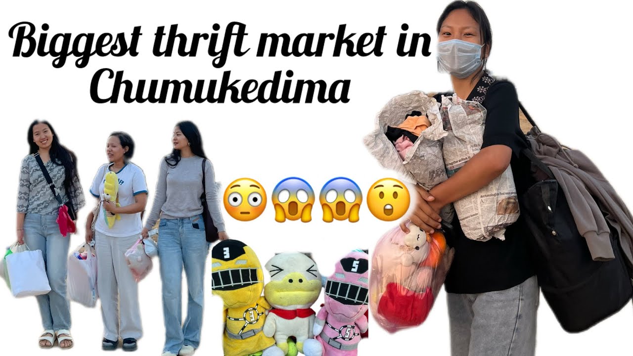We visited the most popular thrift market in Nagaland🤑. #thriftwithme #nagaland #chumukedima 