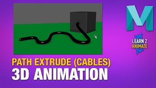 Rail Extrude for Cables and Hoses in Autodesk Maya 2022. Beginner Tutorial. Profile