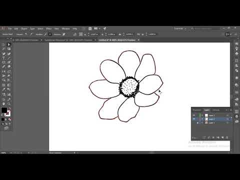 how to create handdrawn vector flowers in illustrator