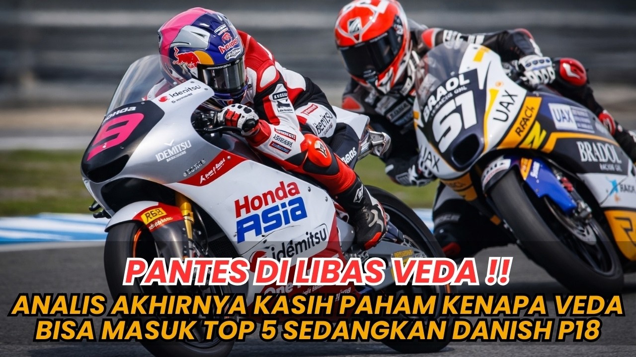 ANALIS AKHIRNYA PAHAM !! ALASAN VEDA MASUK TOP 5 & DANISH TERDAMPAR DI POSISI 18 DI MOTO3 2026